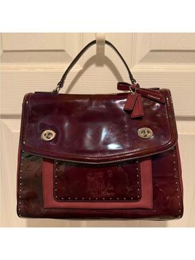 COACH POPPY EDITORIAL EXOTIC LEATHERS VICTORIA SATCHEL RARE LIMITED EDITION